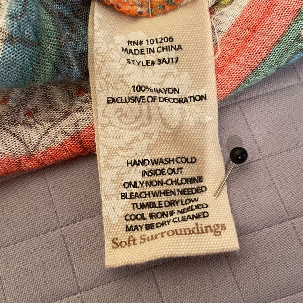 Soft Surroundings Playful Patchwork Multi Colored… - image 3